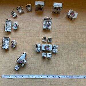 French limoges miniature dollhouse furniture